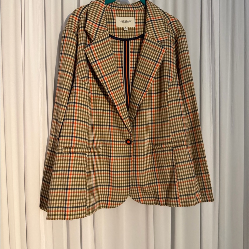 Liverpool Women's Plaid Blazer - Multicolor